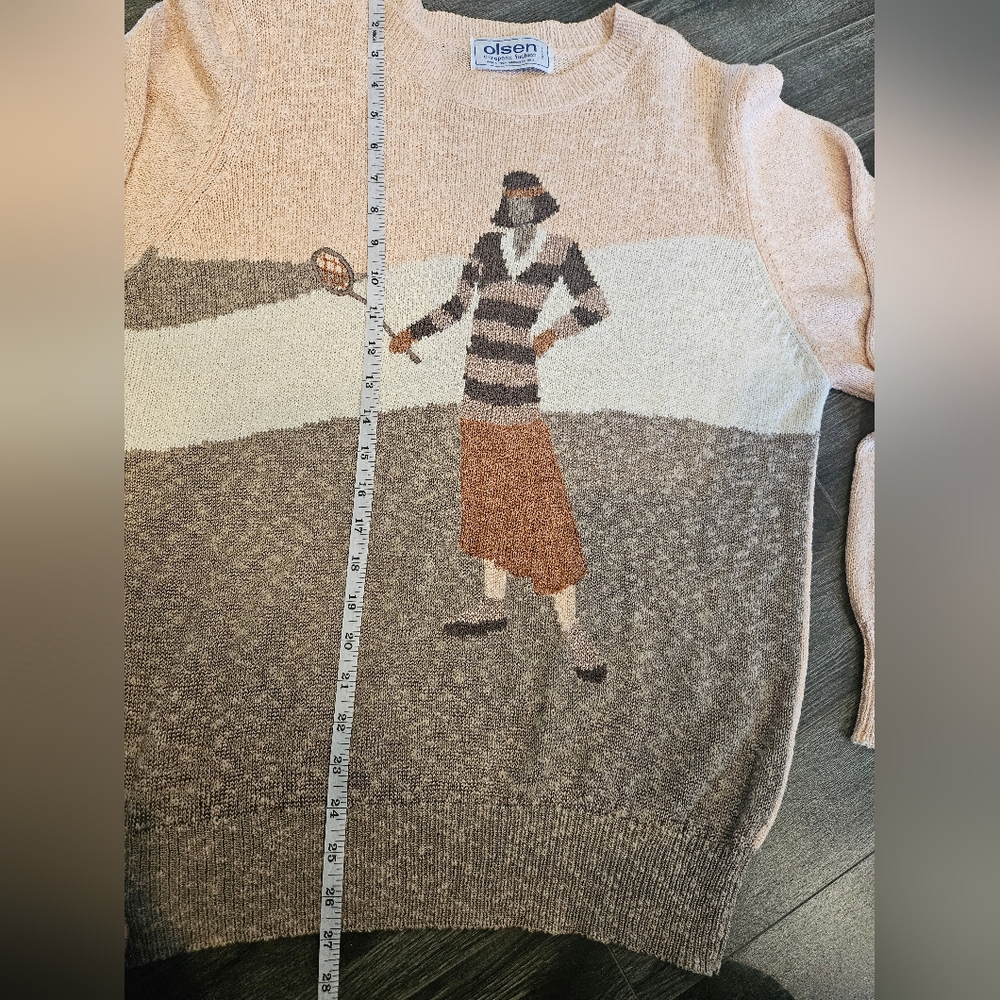 ๐พ Tennis Lady Peach Sweater ๐ฉท๐ค - Picture 11 of 12